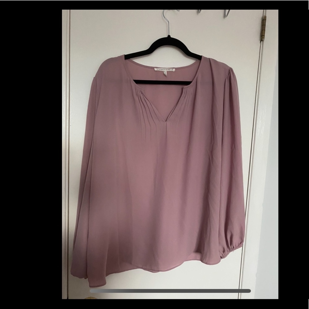 Lovely lilac office blouse
